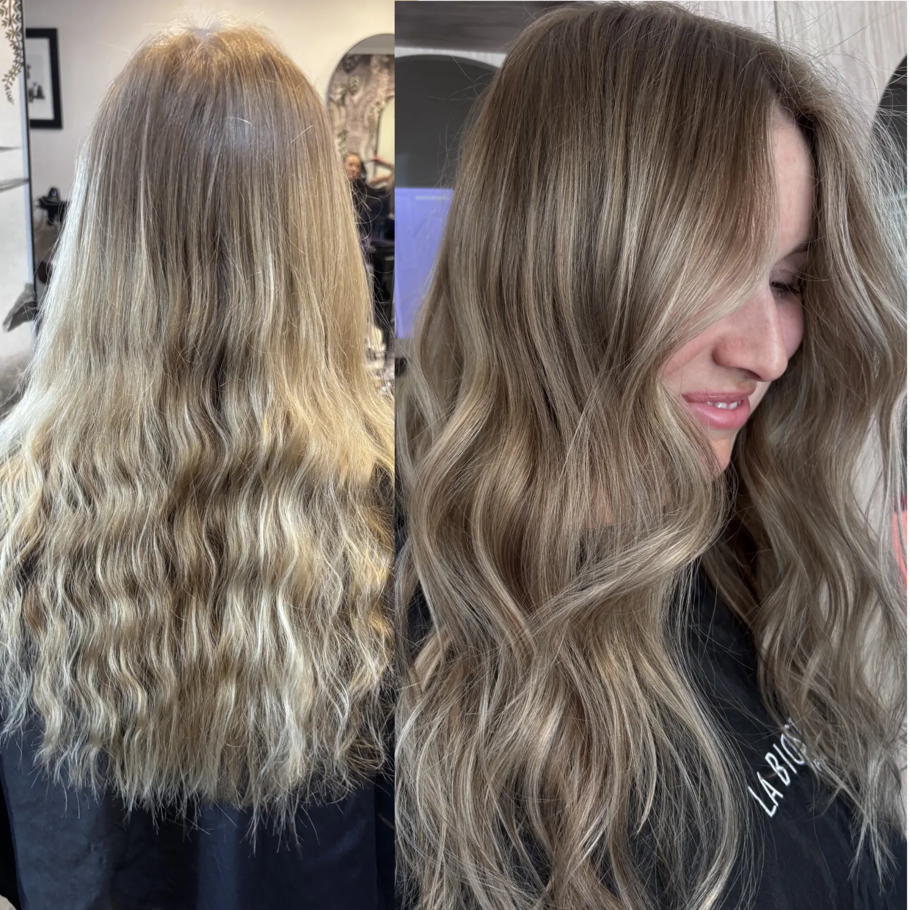 Hair work by Clare