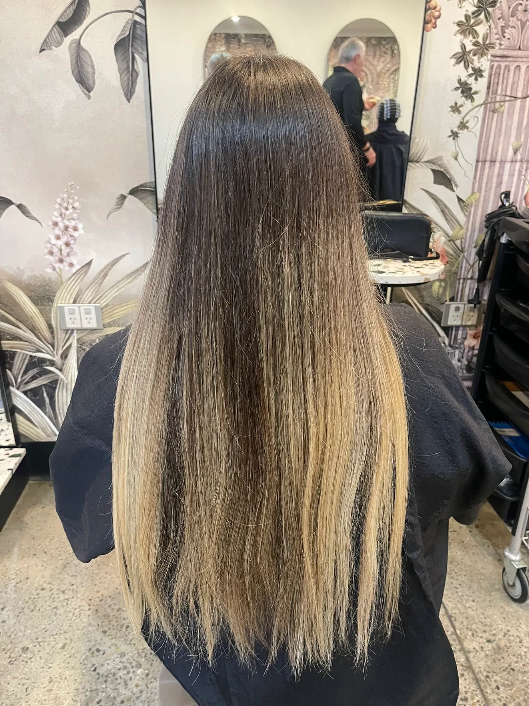 Hair before colour correction