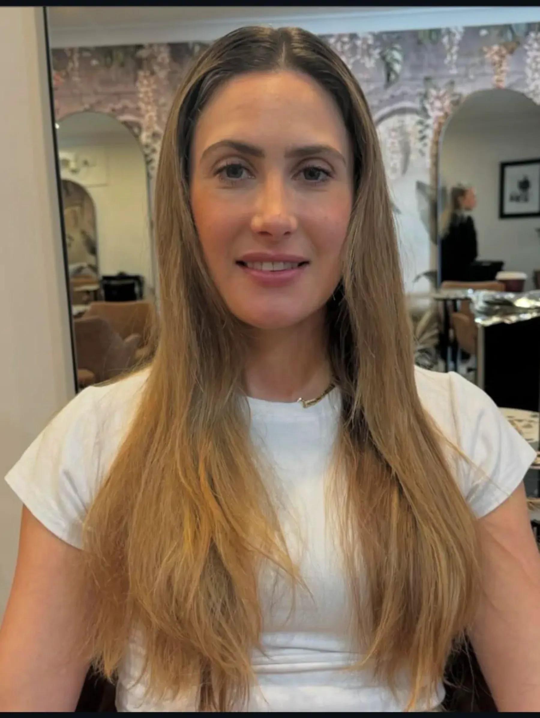 Hair before colour correction